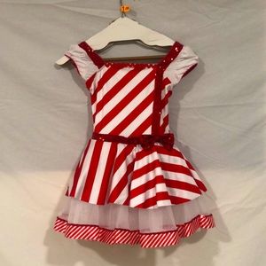 Childrens Large Candycane Recital Costume
